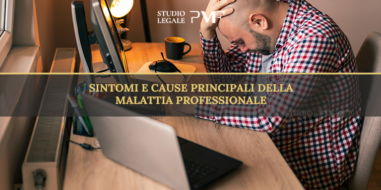 Sintomi e cause principali della malattia professionale - Magazziniere con dolori a terra - Copertina Articolo - Studio Legale PMF